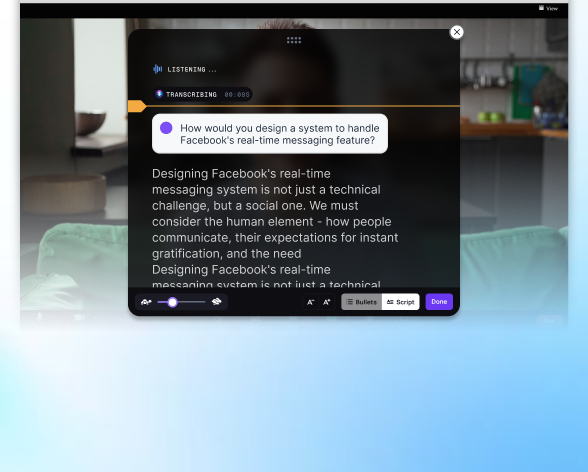 Real-time Listening + Answering